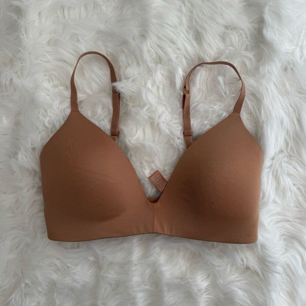 Skims Wireless Form T-shirt Bra Ochre Size 32D